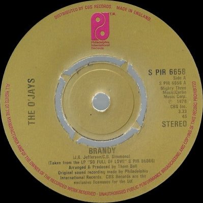 THE O'JAYS - Brandy / Take Me To The Stars