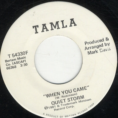 QUIET STORM - When You Came