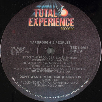 YARBROUGH & PEOPLES - Don't Waste Your Time (Remix)