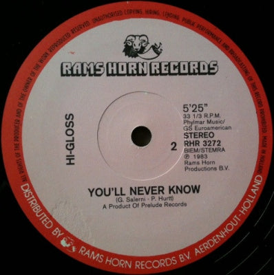 THE NIGHT PEOPLE / HI-GLOSS - Again / You'll Never Know