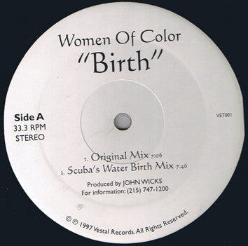 WOMEN OF COLOR - Birth