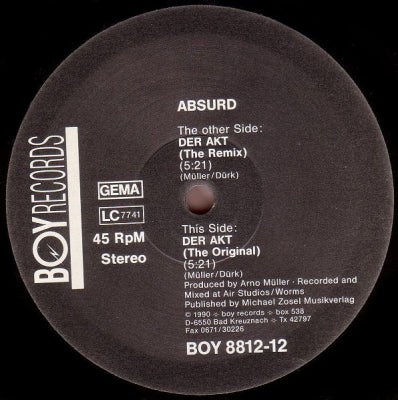 ABSURD - Der Akt