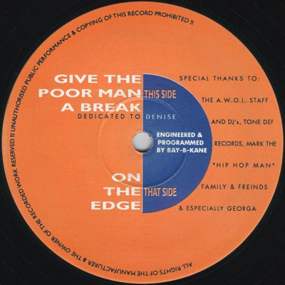 THE VICE SQUAD - On The Edge / Give The Poor Man A Break