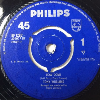 TONY WILLIAMS - How Come