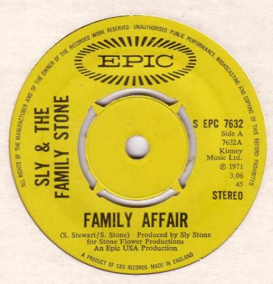 SLY AND THE FAMILY STONE - Family Affair