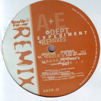 A+E DEPT - Experiment 4 - Remixes