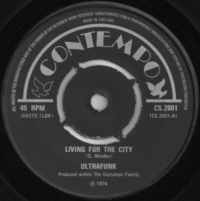 ULTRAFUNK - Living For The City / Who Is He And What Is He To You?