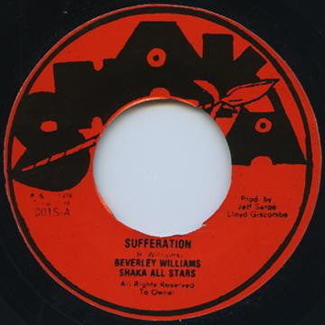 BEVERLEY WILLIAMS - Sufferation / Jam Tone Dub