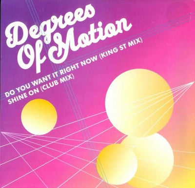 DEGREES OF MOTION - Do You Want It Right Now / Shine On