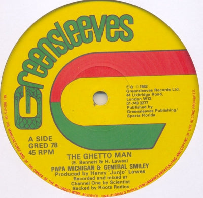 PAPA MICHIGAN & GENERAL SMILEY / BARRINGTON LEVY - The Ghetto Man / Come On