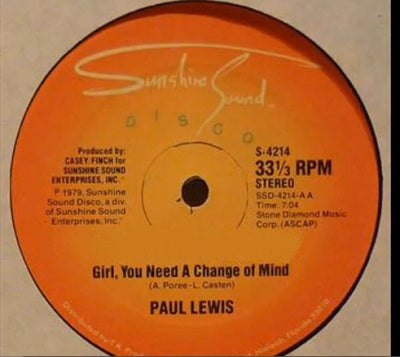 PAUL LEWIS - Girl You Need A Change Of Mind / Inner City Blues