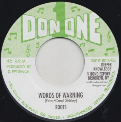 ROOTS - Words Of Warning