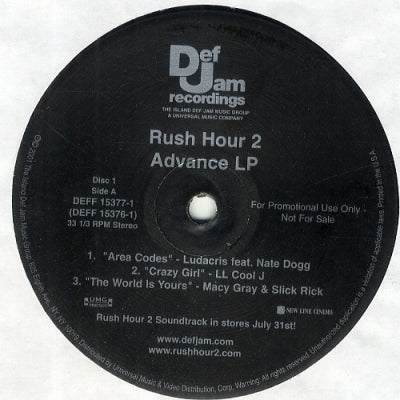 VARIOUS ARTISTS - Rush Hour 2 - Advance LP