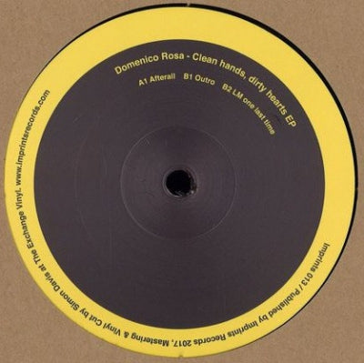 DOMENICO ROSA - Clean Hands, Dirty Hearts EP