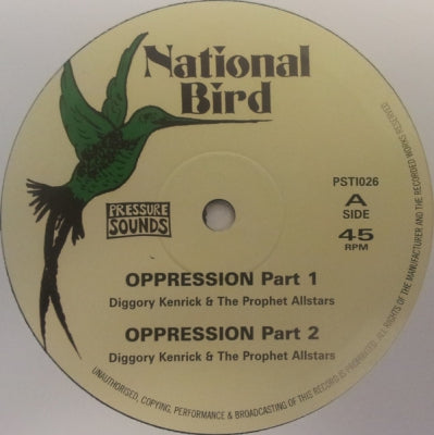 DIGGORY KENRICK & THE PROPHET ALLSTARS - Oppression Part 1