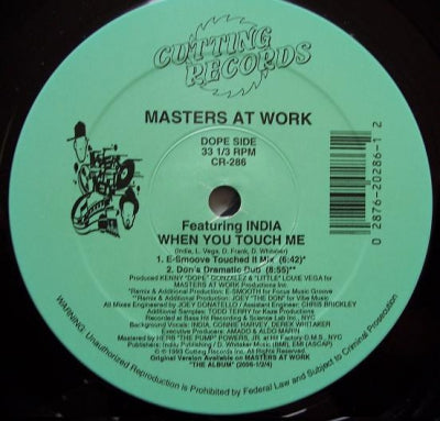 MASTERS AT WORK feat. INDIA - When You Touch Me