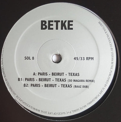 BETKE - Paris - Beirut - Texas