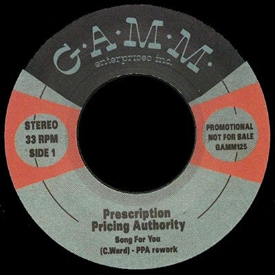 PRESCRIPTION PRICING AUTHORITY - Song For You / Green Machine