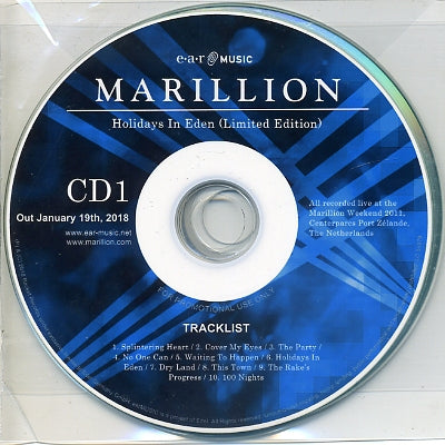 MARILLION - Holidays In Eden Live