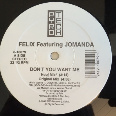 FELIX FEATURING JOMANDA - Don't You Want Me