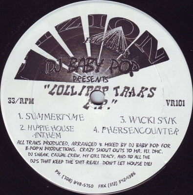 DJ BABY POP - Lollipop Traks E.P.