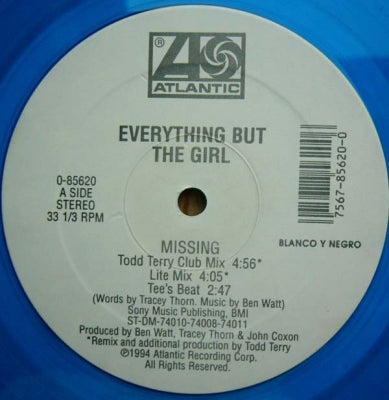 EVERYTHING BUT THE GIRL - Missing (The Bootleg Mixes!)