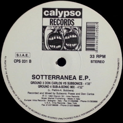 SUBSONIC POSSE & DON CARLOS - Sotterranea E.P.