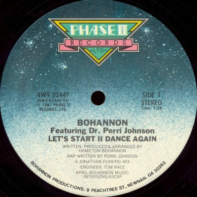BOHANNON - Let's Start II Dance Again