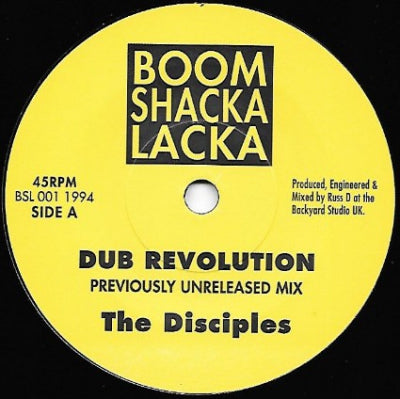 THE DISCIPLES - Dub Revolution / Dub Revolution Pt.2