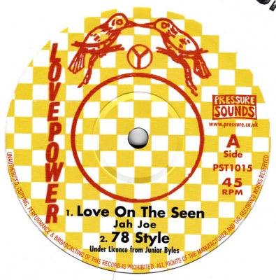 JAH JOE / BOOM B - Love On The Seen / Jah Power