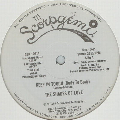 SHADES OF LOVE - Keep In Touch (Body To Body)