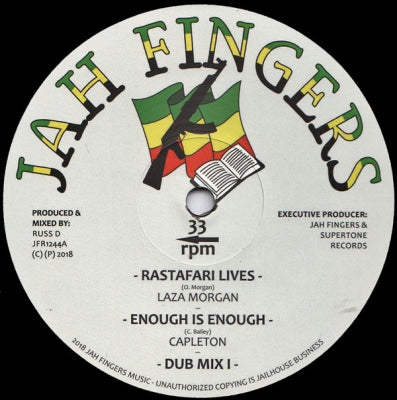 LAZA MORGAN, CAPLETON, DIGISTEP & RUSS D - Rastafari Lives / Enough Is Enough / Protection