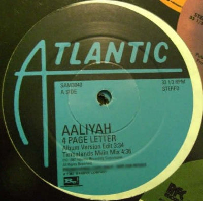 AALIYAH - 4 Page Letter
