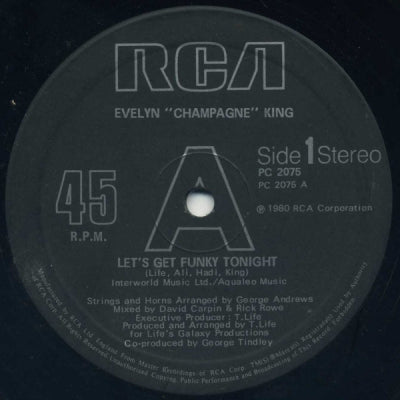 EVELYN KING - Let's Get Funky Tonight