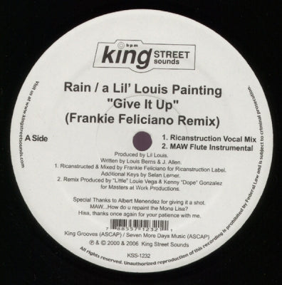 RAIN A LIL LOUIS PAINTING - Give It Up