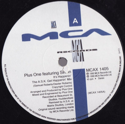 PLUS ONE  - Its Happenin