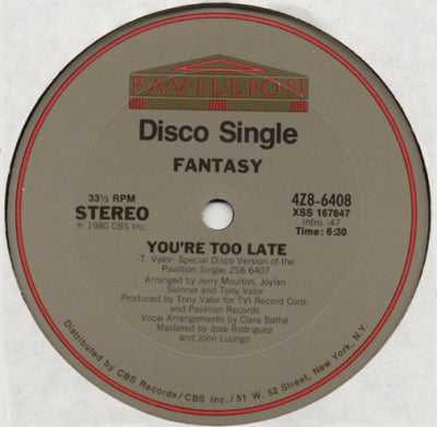 FANTASY - You're Too Late