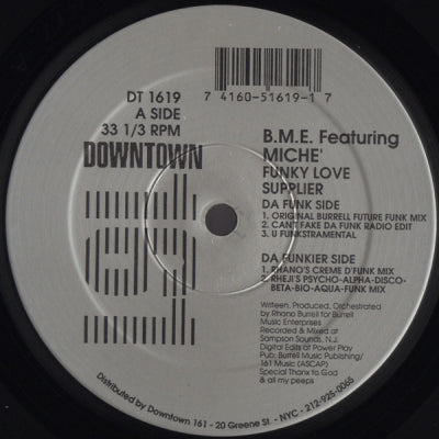 B.M.E. FEATURING MICHé - Funky Love Supplier