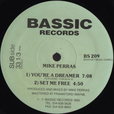 MIKE PERRAS - You're A Dreamer