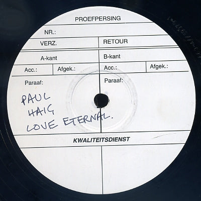 PAUL HAIG - Love Eternal