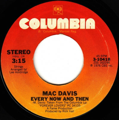 MAC DAVIS - Every Now And Then / I'm Just In Love