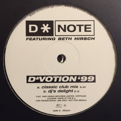 D*NOTE - D*Votion '99