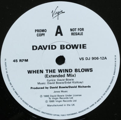 DAVID BOWIE - When The Wind Blows