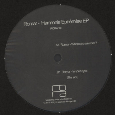 ROMAR - Harmonie Ephémère EP