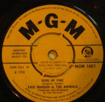 ERIC BURDON AND THE ANIMALS - Ring Of Fire / I'm An Animal