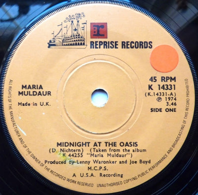 MARIA MULDAUR - Midnight At The Oasis / Any Old Time