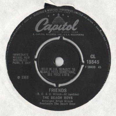 THE BEACH BOYS - Friends / Little Bird