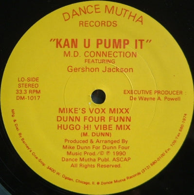 M.D. CONNECTION FEATURING GERSHON JACKSON - Kan U Pump It