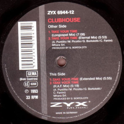 CLUBHOUSE - Take Your Time