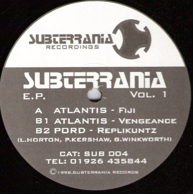 ATLANTIS / PORD - Subterrania E.P. Vol. 1
